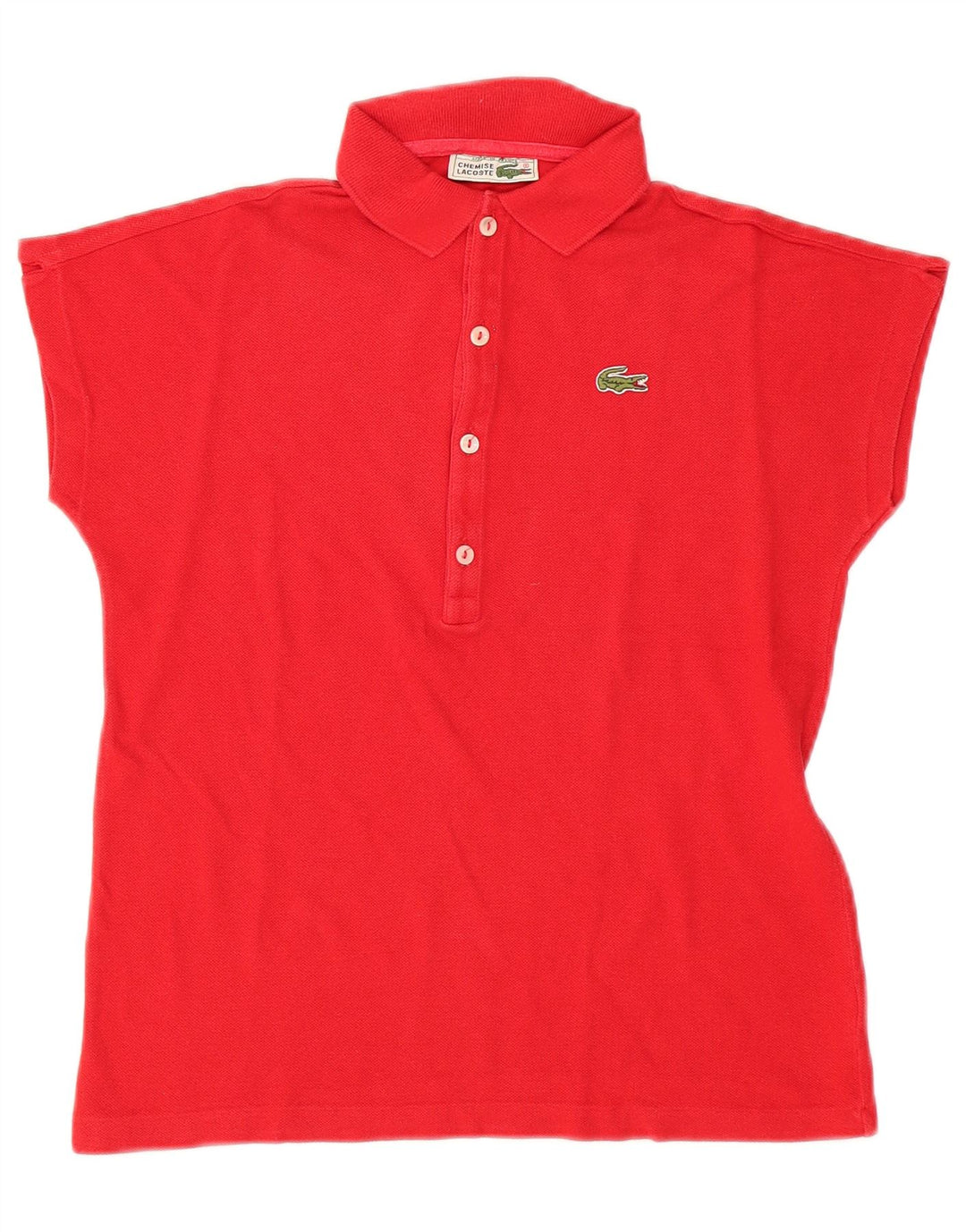 LACOSTE Poloshirt til kvinder Størrelse 38 Medium Rød Bomuld