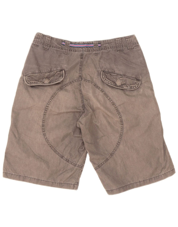 Zara Mens Chino Shorts EU 38 Small W30 Grey Polyester