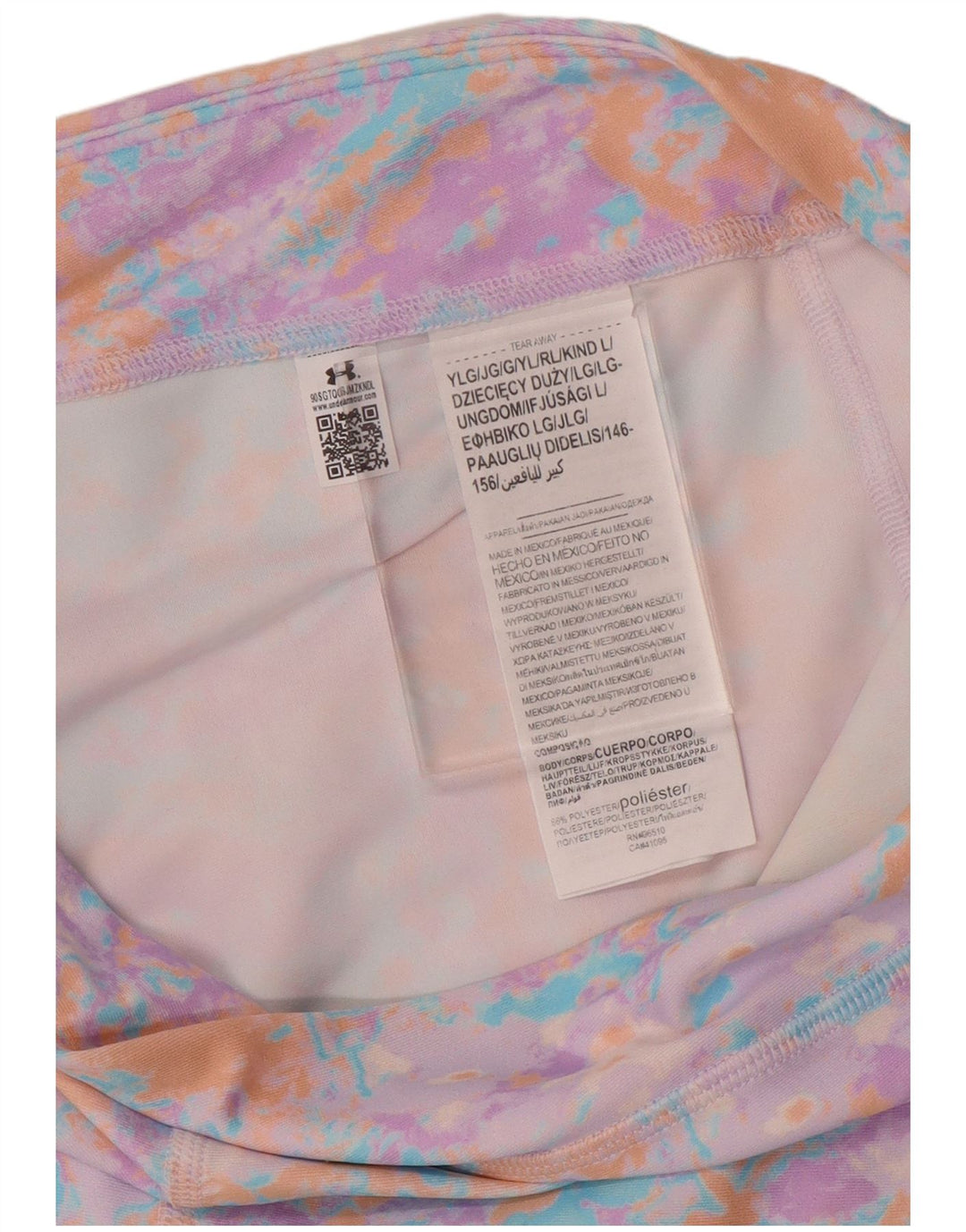 UNDER ARMOR Pige Leggings 11-12 år Large Multicolor Tie Dye