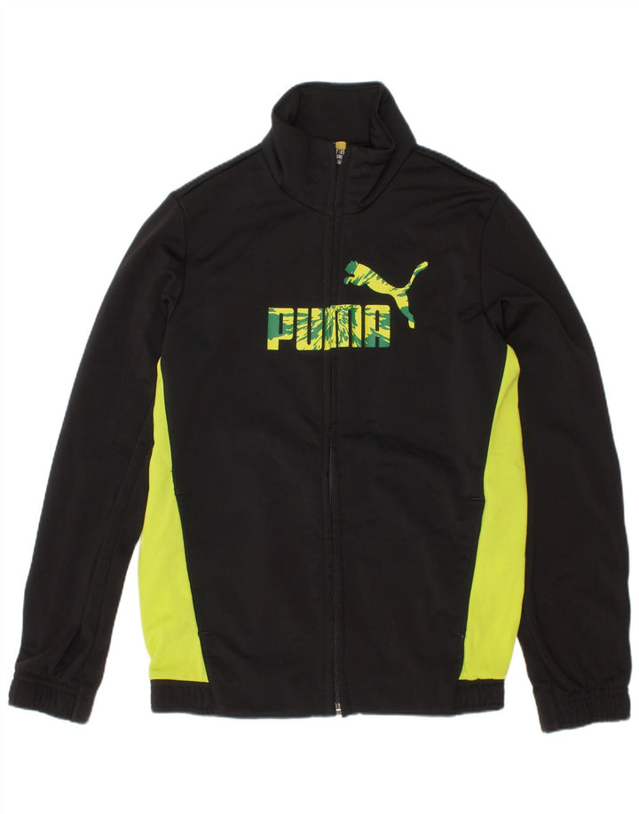Puma Boys Grafisk træningsdragt Topjakke 7-8 år Sort Colourblock