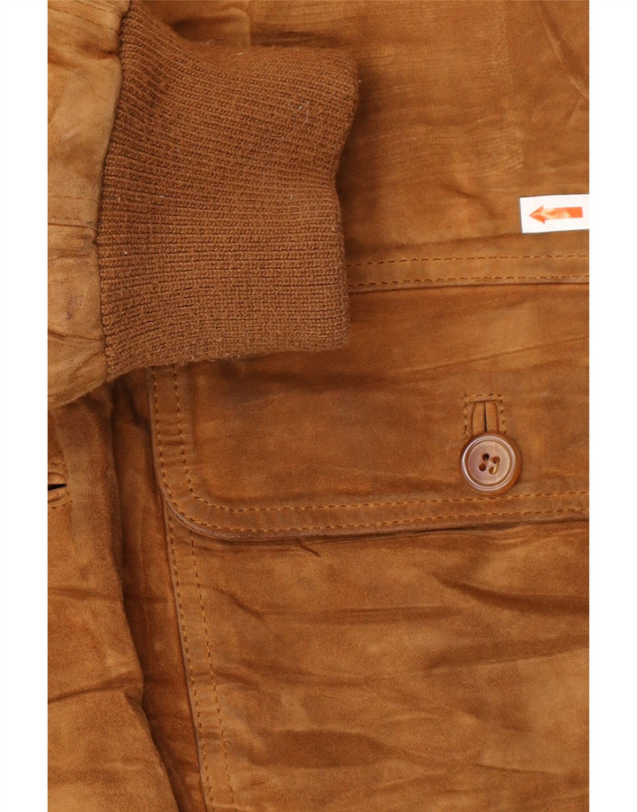 Mens Suede Bomber Jacket IT 52 XL