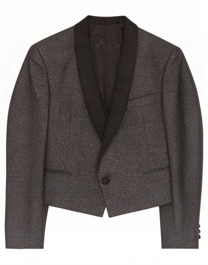 Pierre Cardin Herre 1 Knap Blazer Jakke IT 50 XL Sort Uld