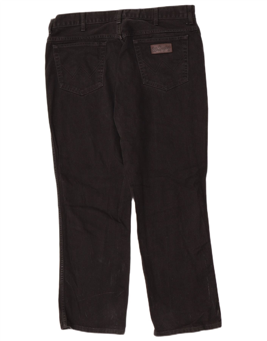Wrangler Herre Texas Straight Jeans W40 L30 Sort Bomuld