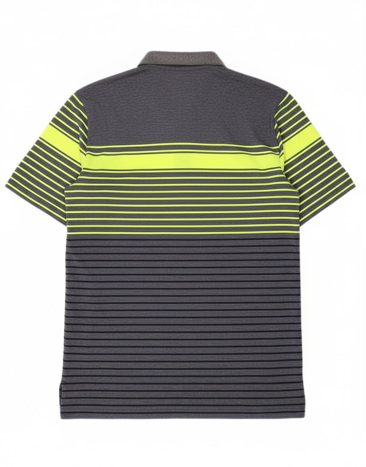 Adidas Poloshirt til mænd XS Marineblå stribet polyester