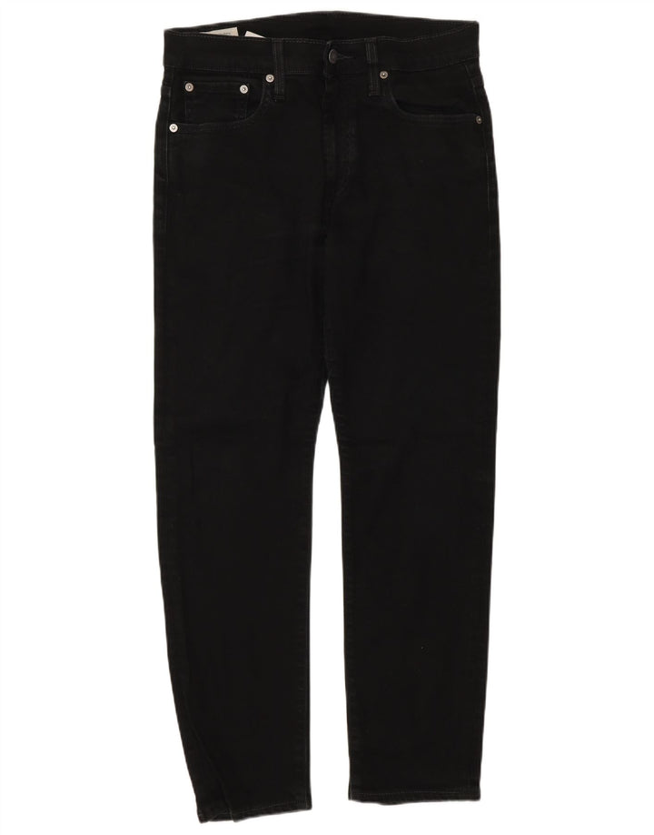 Levi's Herre 502 tilspidsede jeans W30 L30 sort bomuld