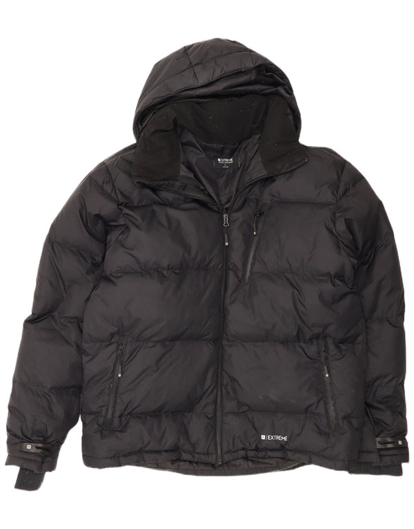 Mountain Warehouse Herre hættepolstret jakke UK 42 XL sort nylon