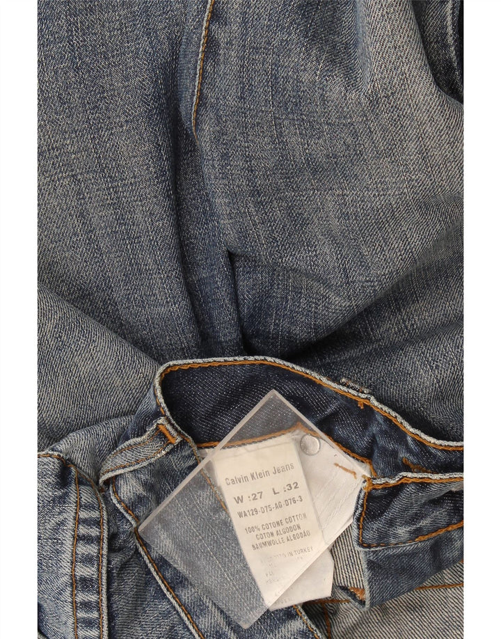 Calvin Klein Dame Bootcut Jeans W27 L27 Blå Bomuld