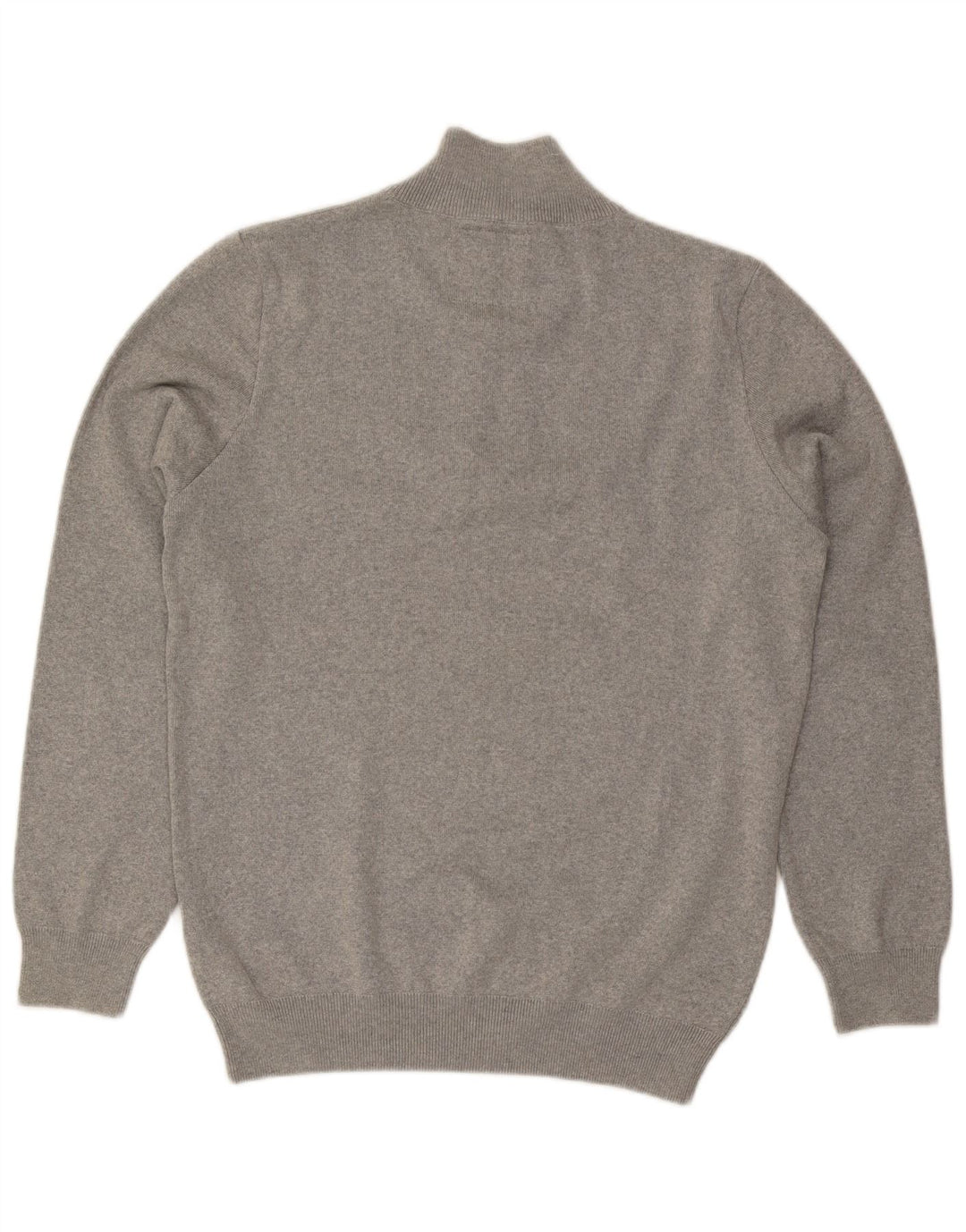 SUPERDRY sweater med lynlås til mænd XL Grå bomuld