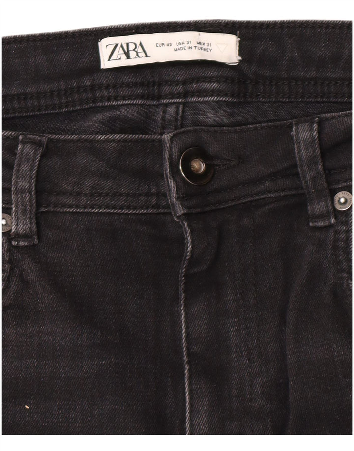 Zara Womens Crop Skinny Jeans EU 40 Medium W31 L25 Grå