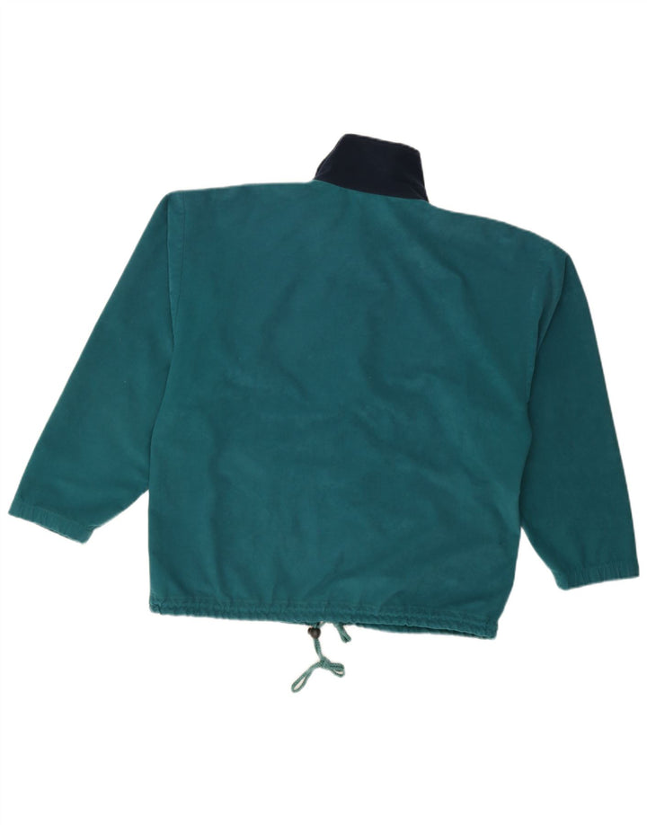 Vintage herre velour træningsdragt topjakke Lille flerfarvet Colourblock
