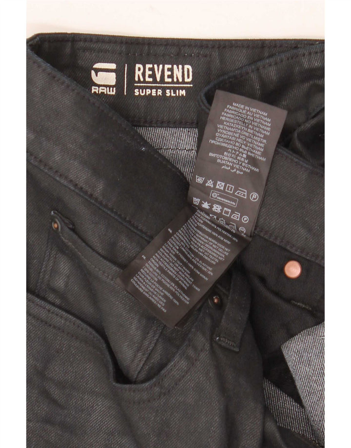 G-Star Herre Revend Super Slim Jeans W31 L32 Sort Bomuld