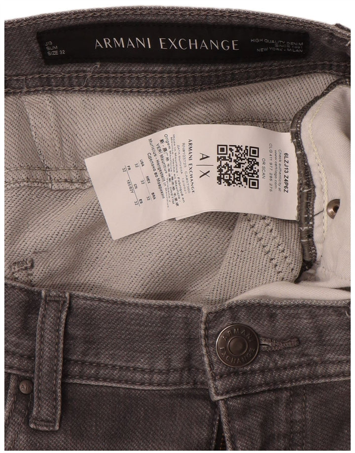 Armani Herre J13 Slim Jeans W32 L30 Grå Bomuld