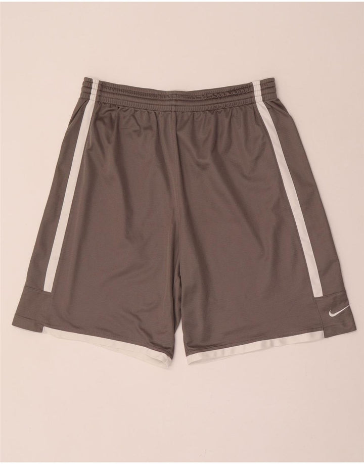 Nike Herre Dri Fit Sportshorts XL Grå Colourblock Polyester