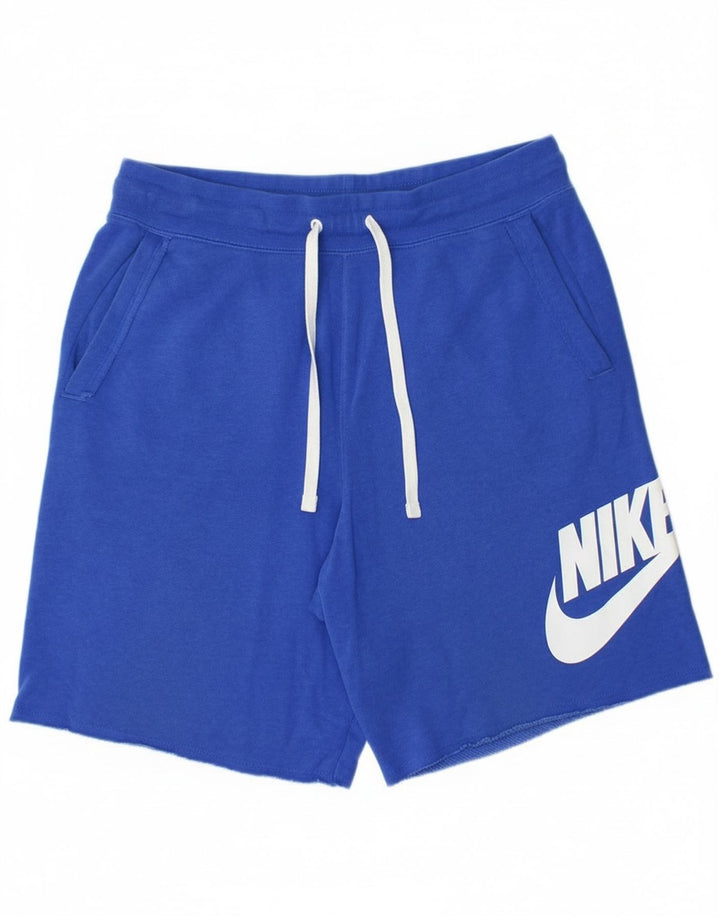Nike grafiske sportsshorts til mænd mellemblå bomuld