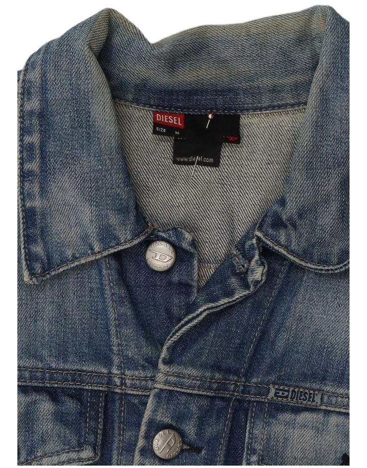DIESEL Drenge denimjakke 9-10 år Medium Blå Bomuld