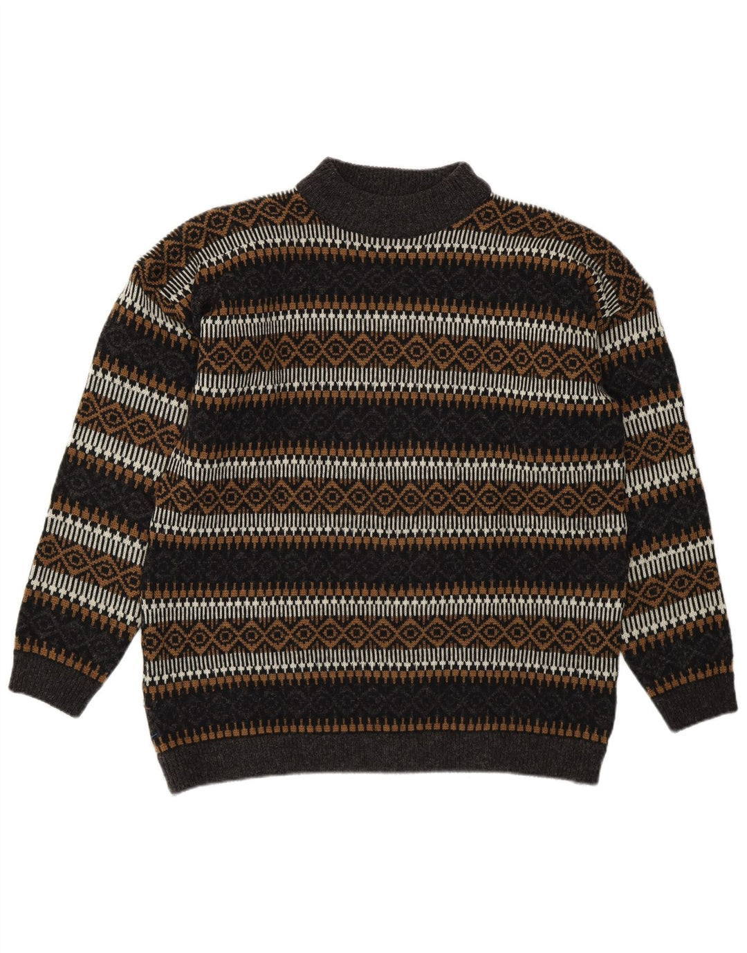 Esprit Herre Turtle Neck Jumper Sweater EU 36 Small Multicolored Geometric