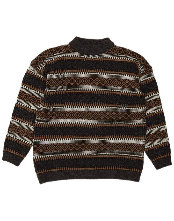 Esprit Herre Turtle Neck Jumper Sweater EU 36 Small Multicolored Geometric