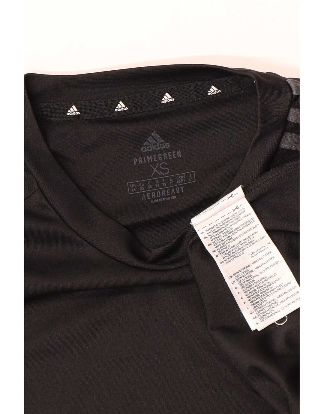 Adidas Herre Aeroready T-Shirt Top XS Sort Polyester