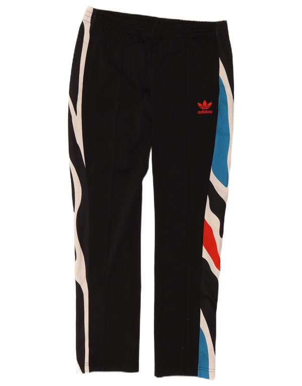 Adidas Træningsdragtsbukser til kvinder UK 12 Medium Sort Colourblock Polyester