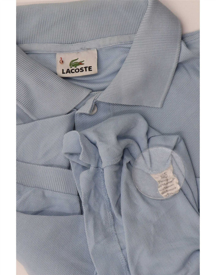 Lacoste herre poloskjorte str. 3 Lille blå bomuld