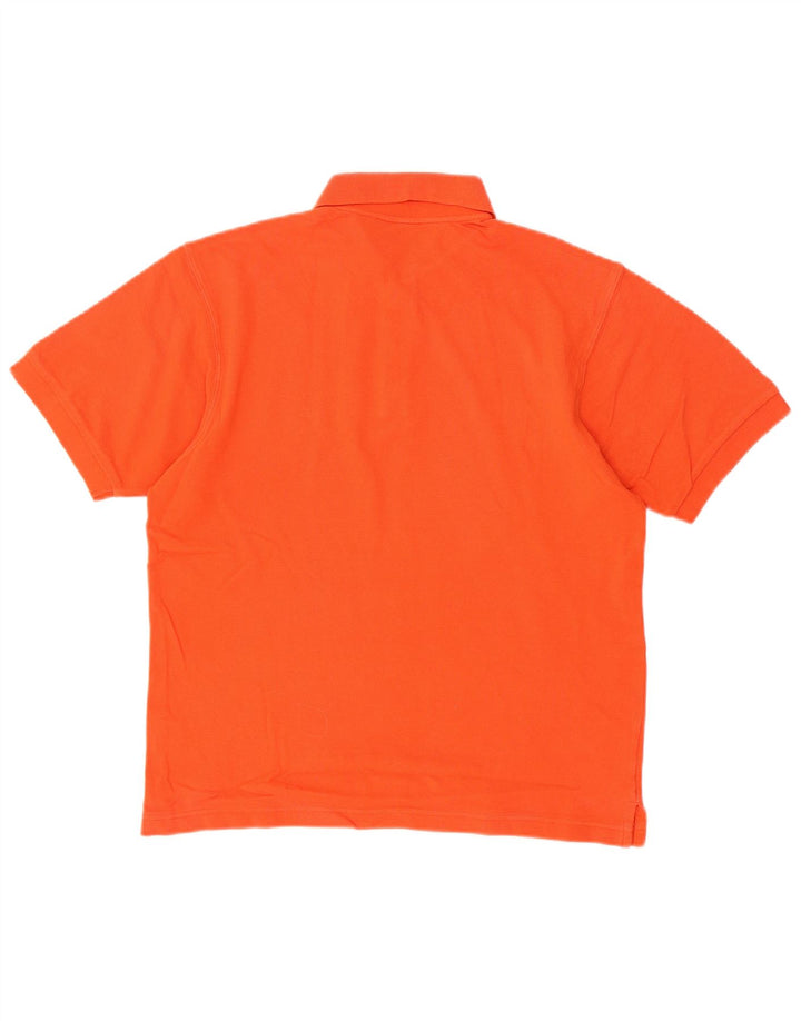 CHAMPION Mens Polo Shirt Medium Orange Cotton