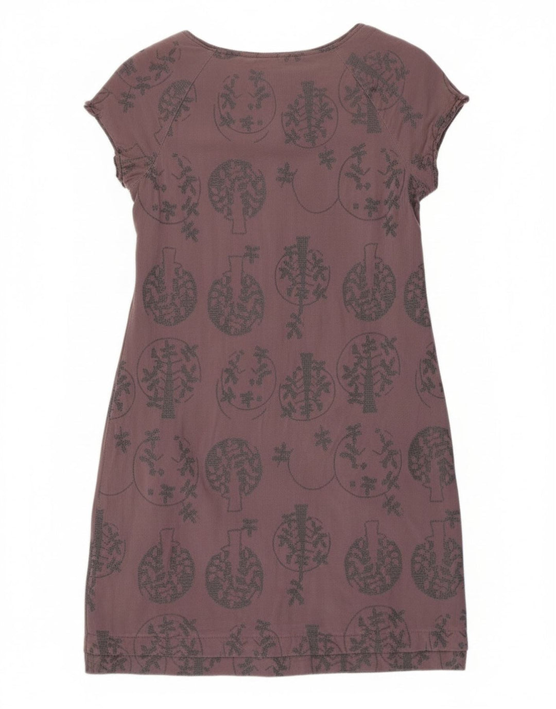 White Stuff Womens Sheath Dress UK 10 Small Grey Floral Viscose
