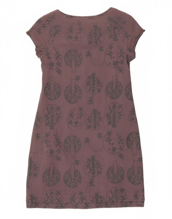 White Stuff Womens Sheath Dress UK 10 Small Grey Floral Viscose