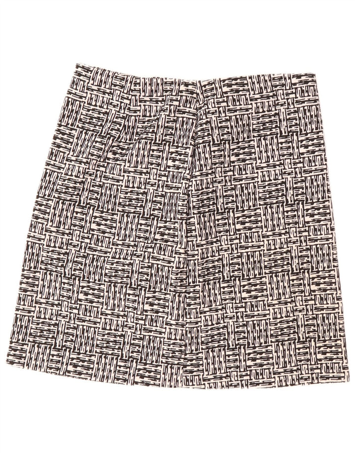 Marks & Spencer A-line nederdel til kvinder UK 16 Large W34 Black Geometric