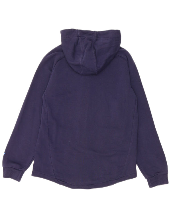 PUMA drenge grafisk hættetrøje med lynlås 11-12 år marineblå bomuld