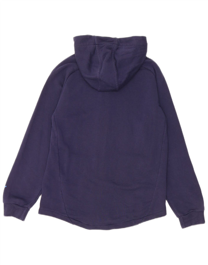 PUMA drenge grafisk hættetrøje med lynlås 11-12 år marineblå bomuld