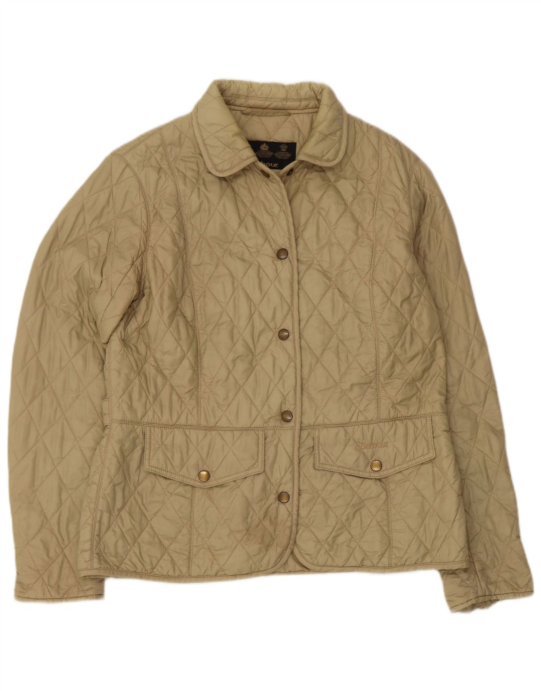 Barbour Quiltet jakke til kvinder UK 14 Large Green