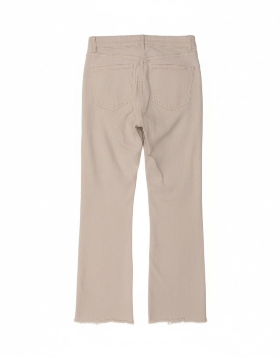 ZARA Womens Cropped Jeans EU 38 Small W28 L25 White Vintage Zara and Second-Hand Zara from Messina Hembry 