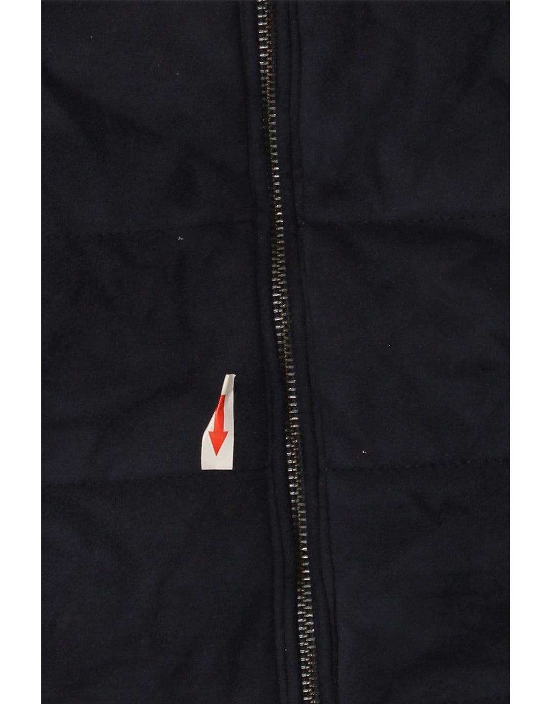 ZARA Polstret Gilet til mænd UK 38 Medium Navy Blue Polyester