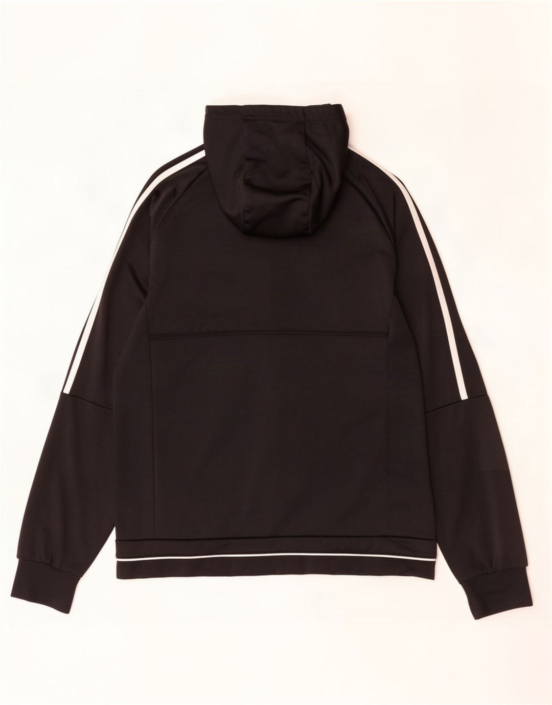 Adidas Træningsdragt med hætte til mænd, topjakke mellem sort polyester