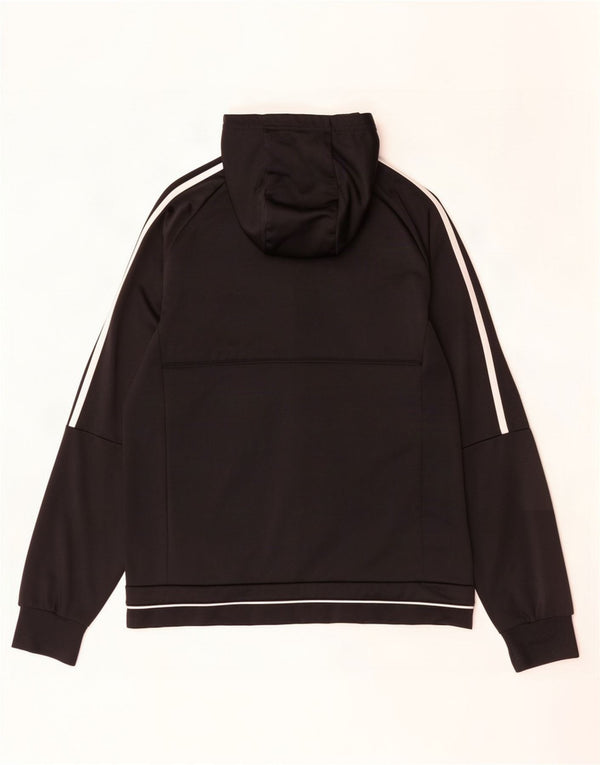 Adidas Mens Hooded Tracksuit Top Jacket Medium Black Polyester