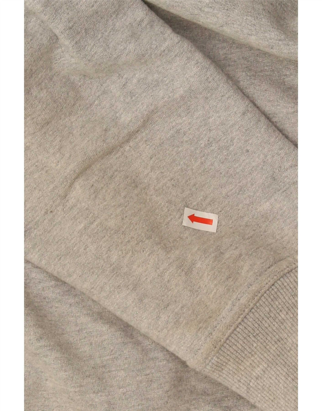 Besætningstøj Herre Zip Neck Sweatshirt Jumper Stor Grå Bomuld