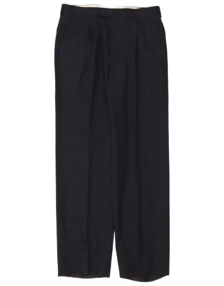 Pierre Cardin Herre 2-delt jakkesæt IT 48 Medium W32 L32 Sort nålestribe