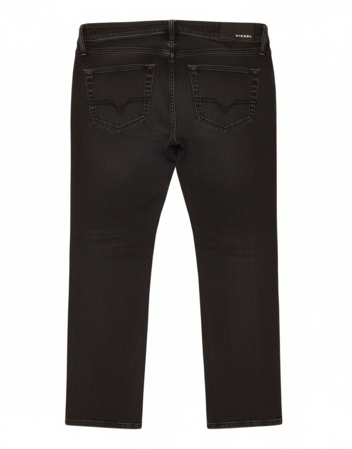 Diesel Dame Matic Stretch Straight Jeans W31 L26 Sort Bomuld