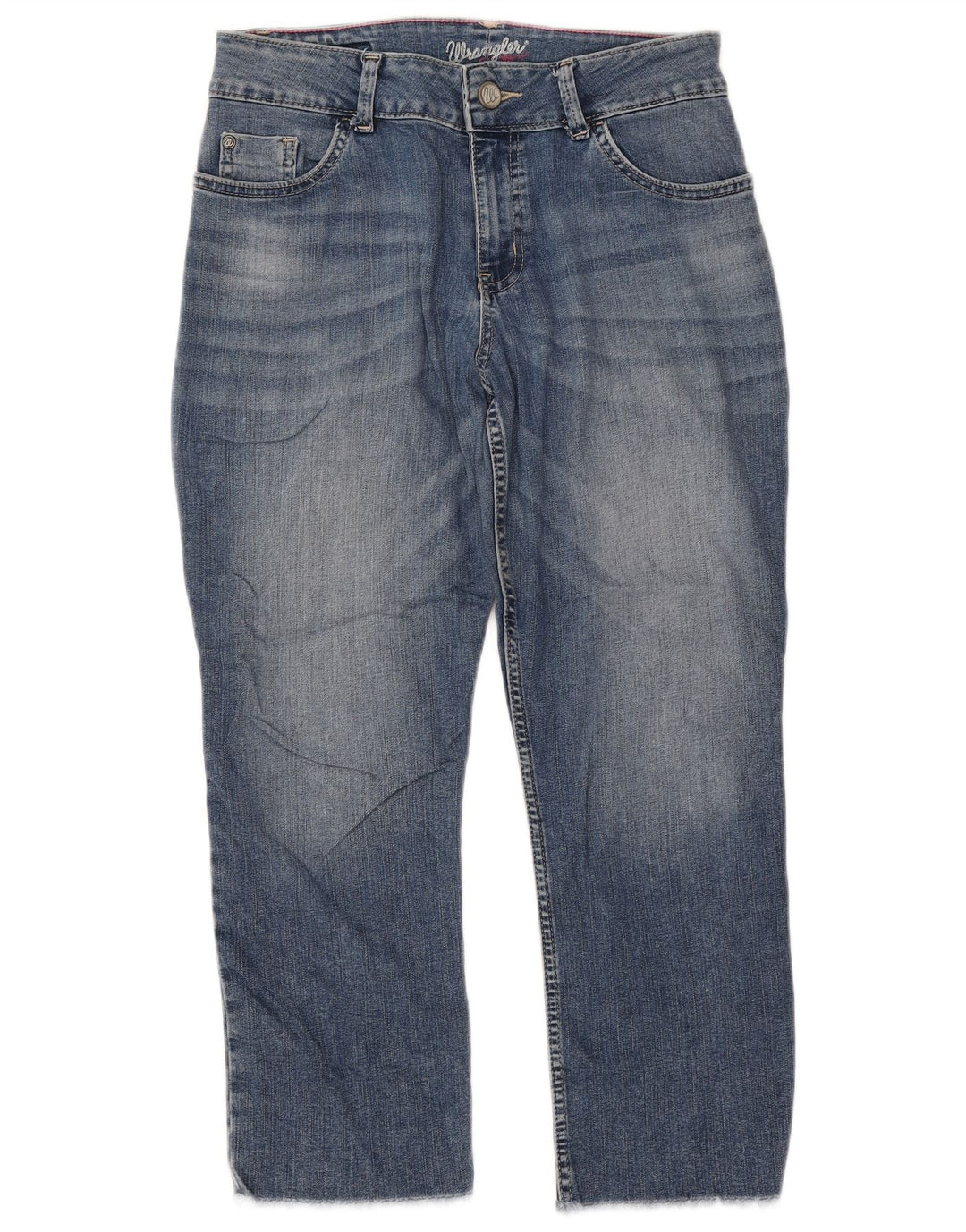 WRANGLER Dame Crop Skinny Jeans W28 L24 Blå