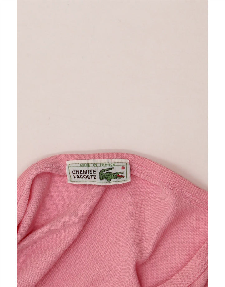 LACOSTE Mens T-Shirt Top Size 3 Small Pink Cotton Vintage Lacoste and Second-Hand Lacoste from Messina Hembry 