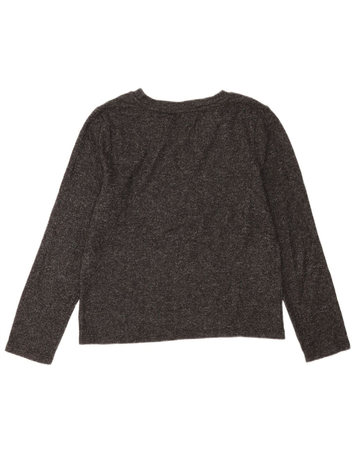 Marks & Spencer Dametop Langærmet UK 12 Medium Grey Polyester