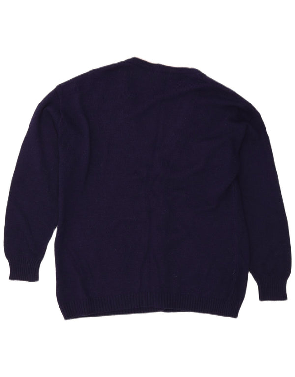 PIMET MAGLIERA Grafisk cardigan sweater til kvinder UK 18 XL Marineblå blomster