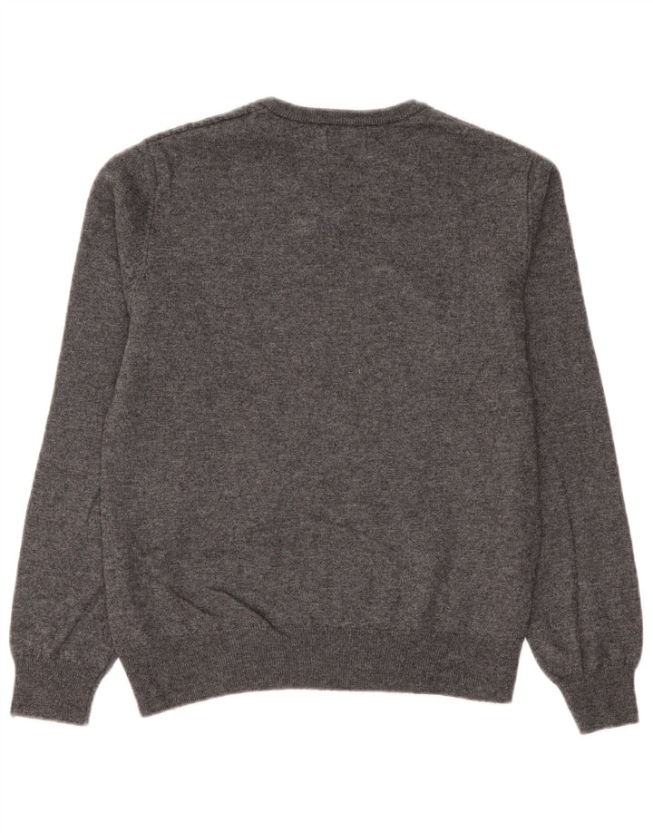 Kappa Herre V-hals sweater lille grå Chevron uld