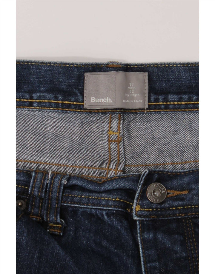 Bænk lige herre jeans W38 L32 blå bomuld