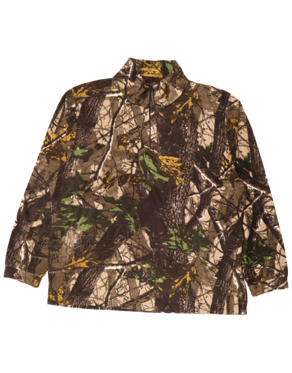 Univers Herre lynlås-hals Fleece Jumper 4XL Khaki Camouflage Polyester