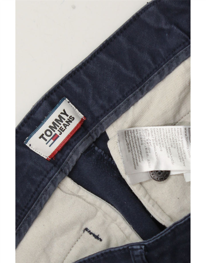 TOMMY HILFIGER Slim Chino-bukser til mænd W32 L30 Marineblå bomuld