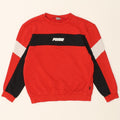 PUMA Boys Sweatshirt Jumper 11-12 Years Red Colourblock Cotton Vintage Puma and Second-Hand Puma from Messina Hembry 