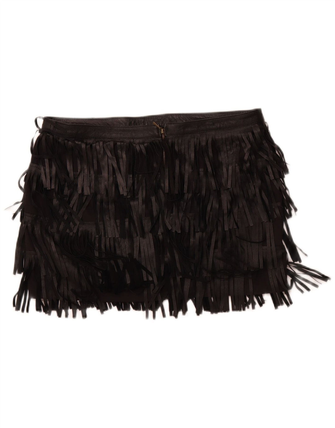 ZARA Womens Mini Skirt Large W34 Black Polyester