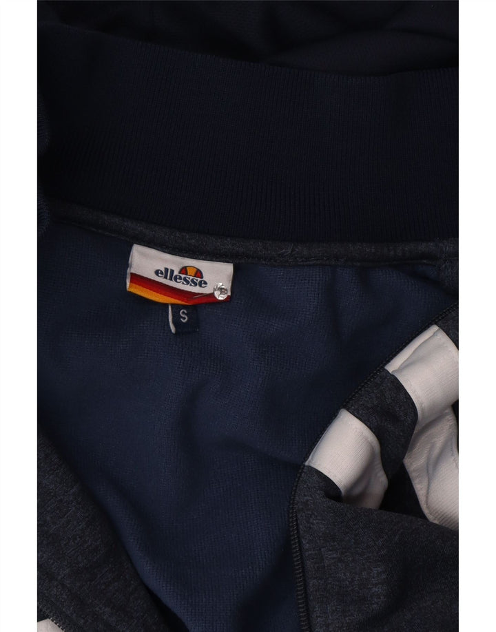 Ellesse Herre hættetrøje med lynlås Small Navy Blue Colourblock