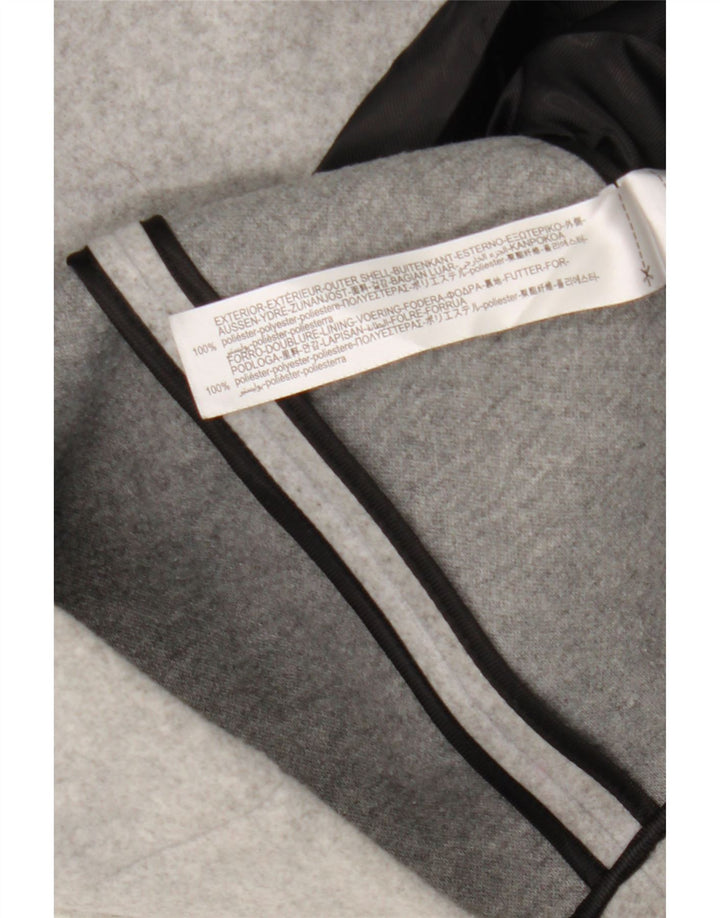 Zara Dame Dobbeltradet Blazer Jacket UK 10 Small Grå Polyester